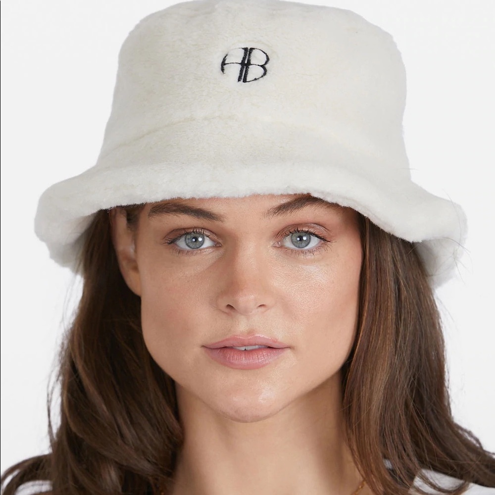 Anine Bing Cami Cream Bucket Hat - Picture 2 of 7
